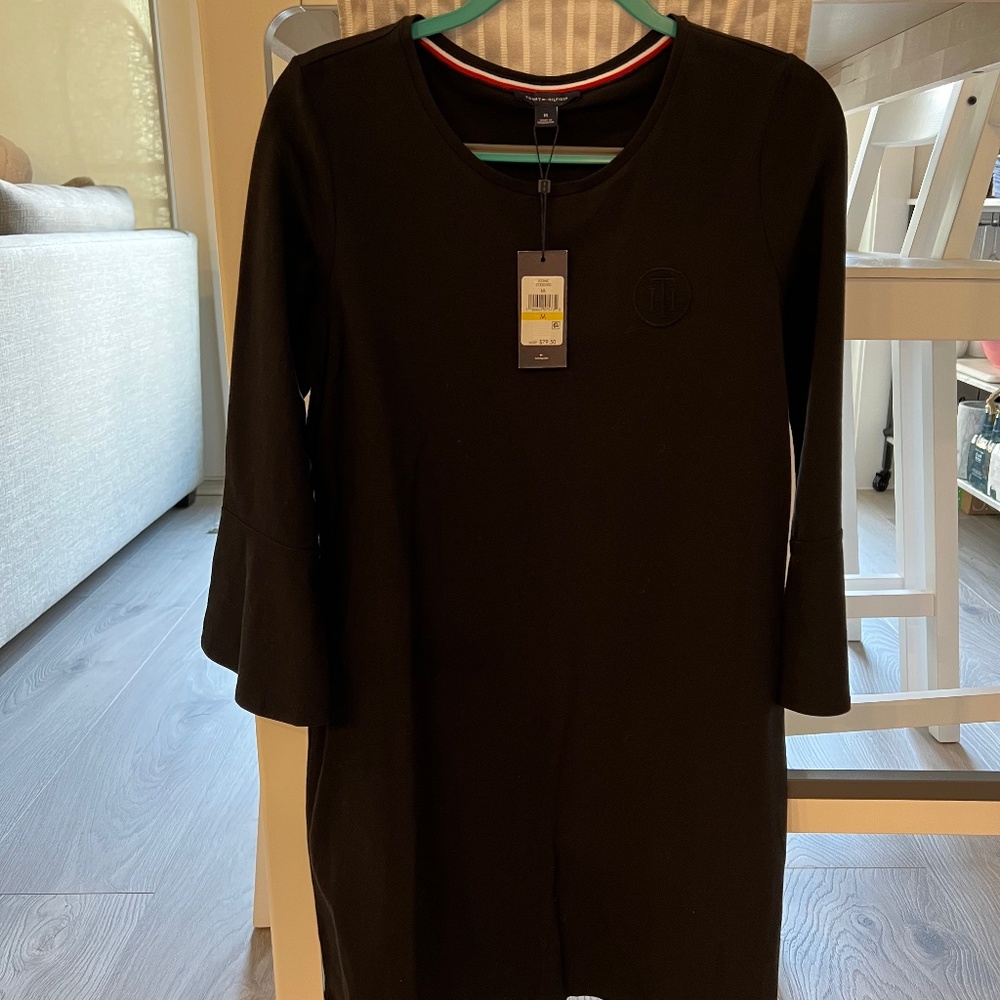 Black Tommy Cotton Dress